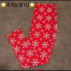 ⭐️4 for $10⭐️Snowflake Leggings